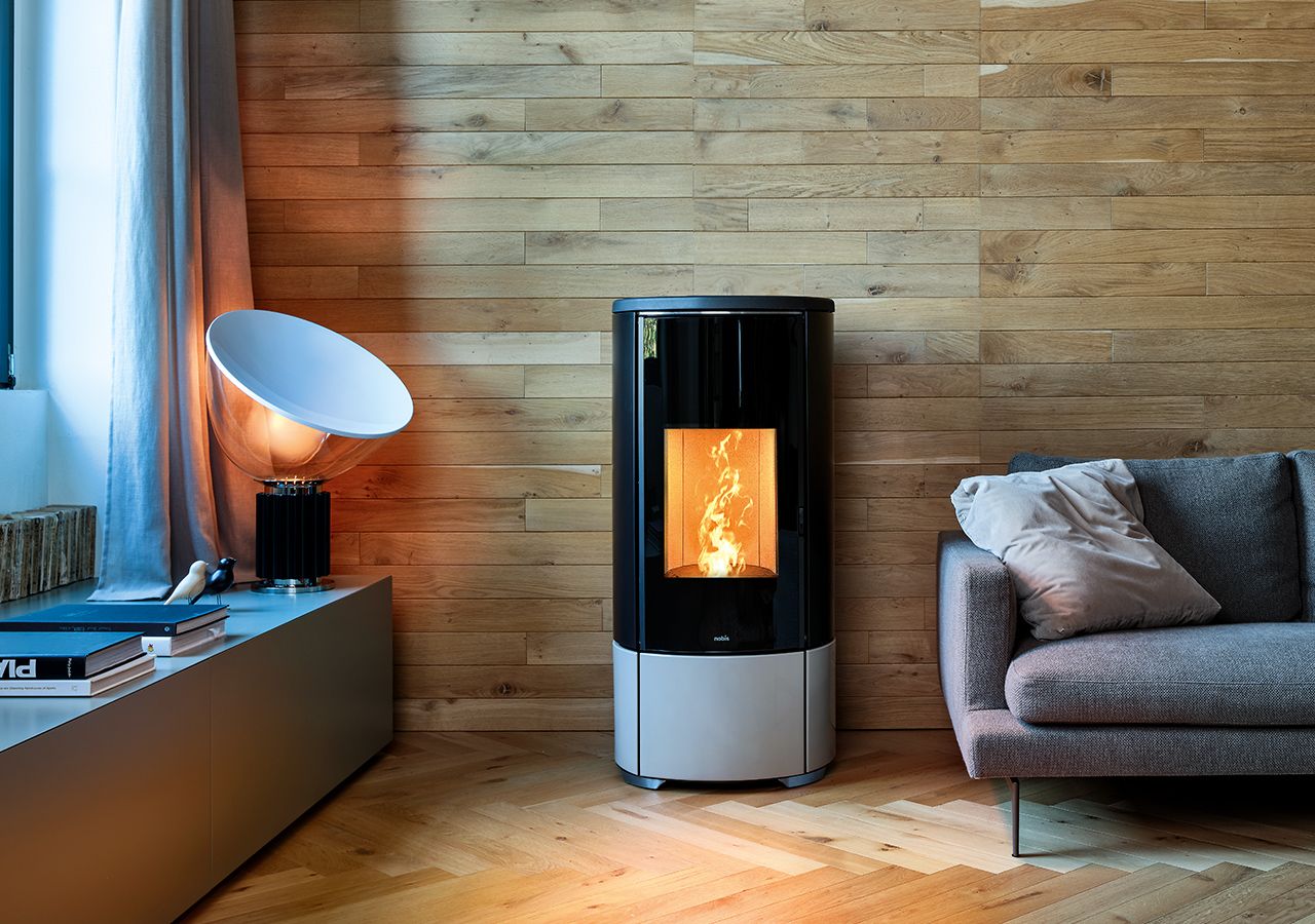 Nobis poêle à pellets A 10 V Round 10 kw