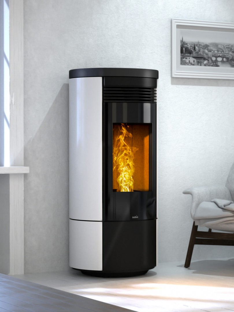 Nobis poêle à pellets A 11 V Round 11 kw