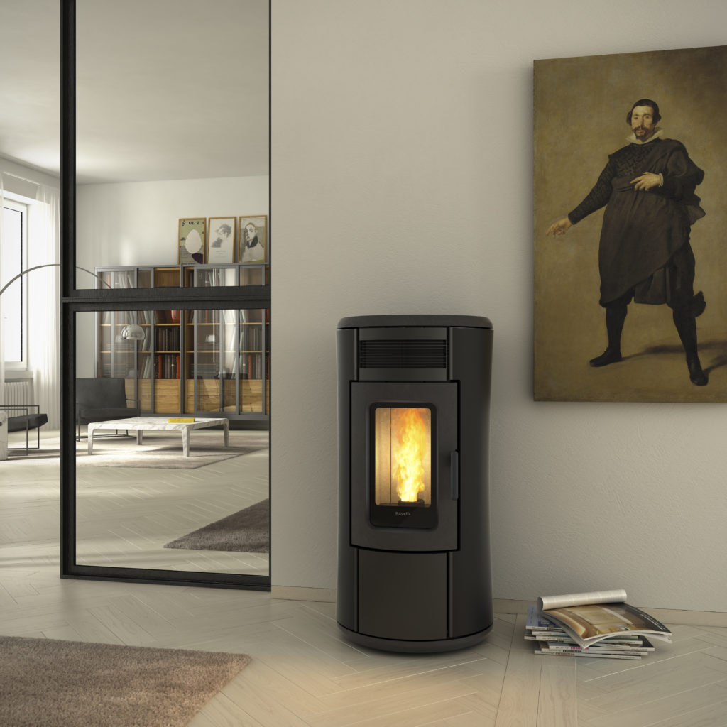 Ravelli Infinity Plus 7 V Glass Poêles à pellets - Poelerie Pitchot Jemeppe (Liège)