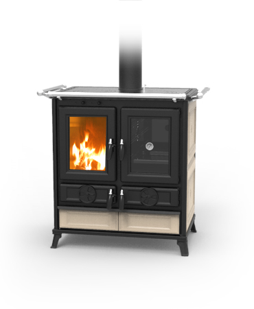Thermorossi Violetta  beige Poêles à bois - Poelerie Pitchot Jemeppe (Liège)